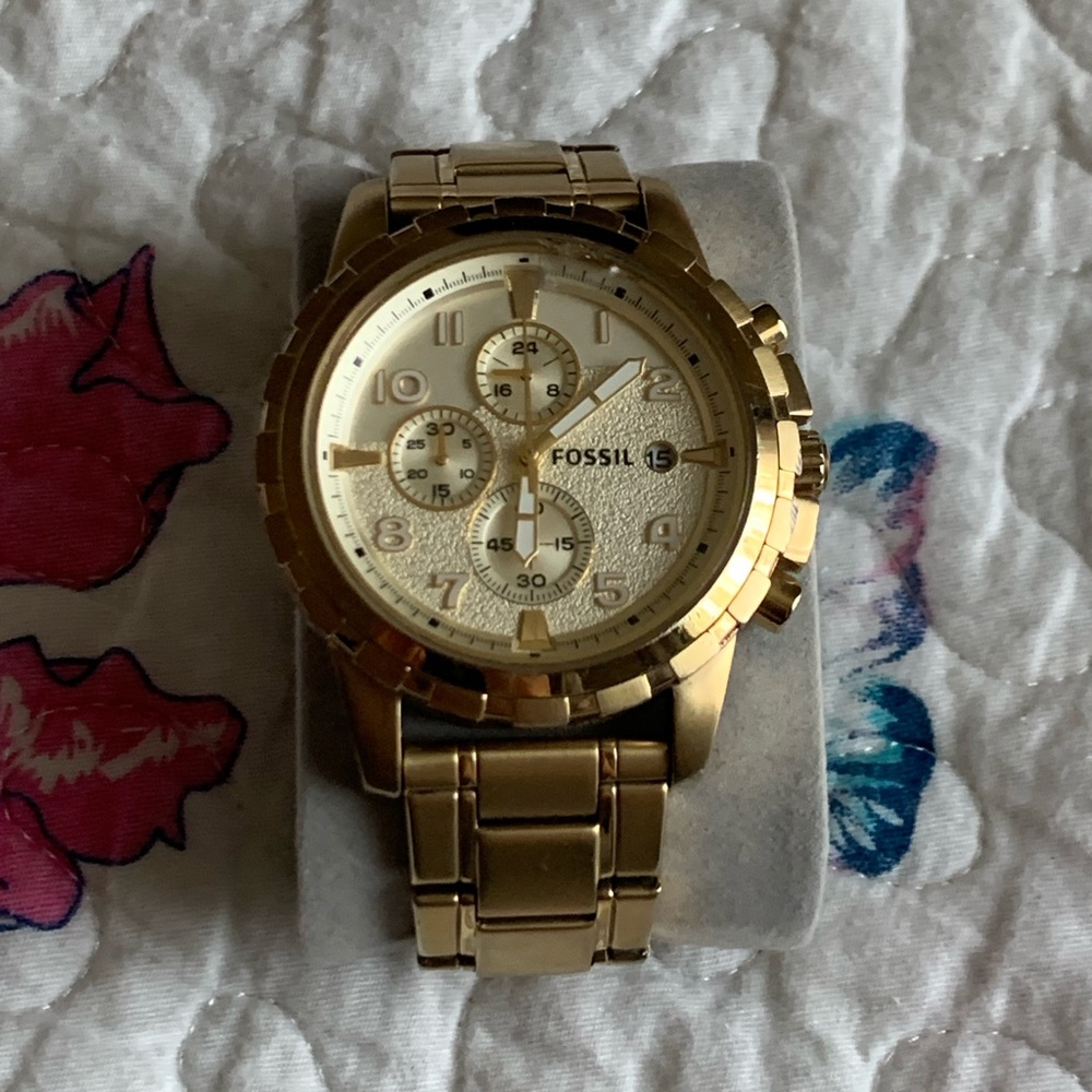 Men’s Gold Fossil Watch